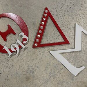 Large Hand Painted Greek Letters